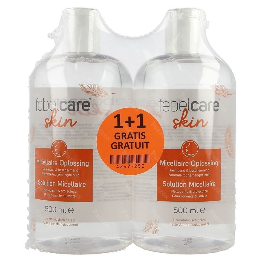 Febelcare Skin Micellair Oplossing 500ml 1+1gratis