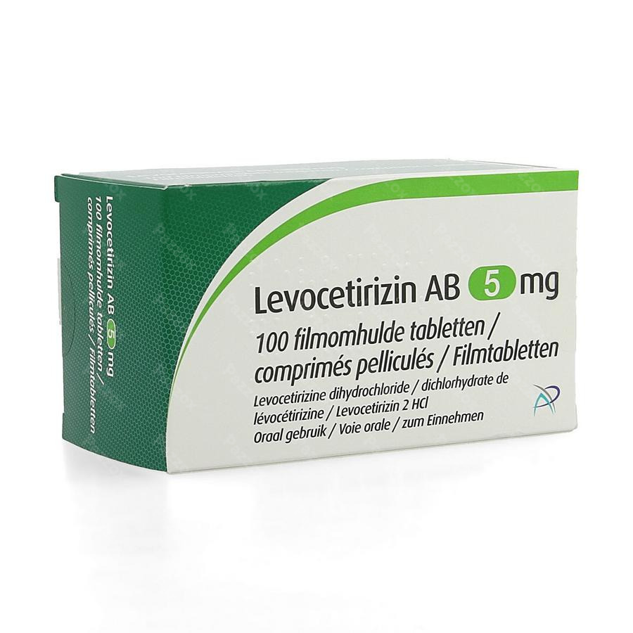 Levocetirizin Ab 5mg Comp Pell 100 X 5mg