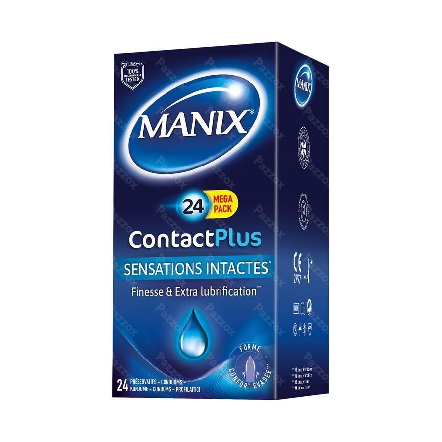 Manix Contact Plus Preservatifs 24