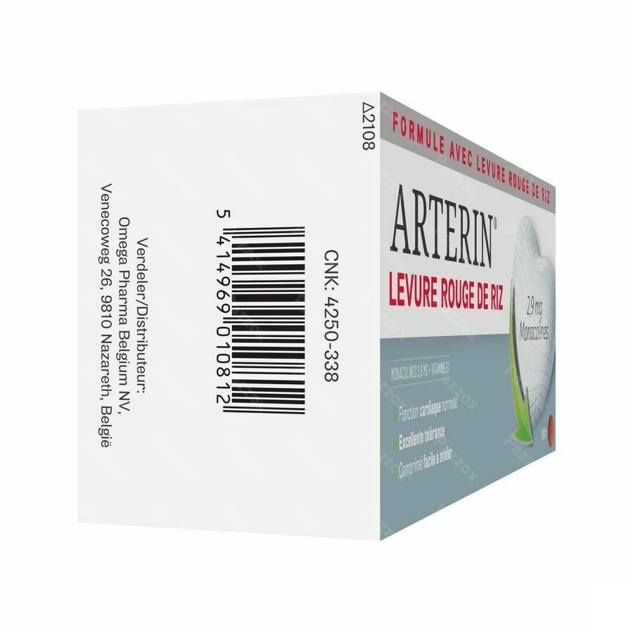 Arterin Levure Rouge Riz Comp 180
