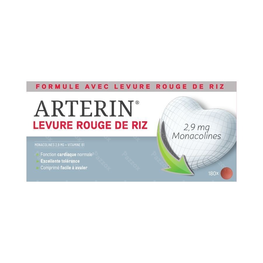 Arterin Levure Rouge Riz Comp 180