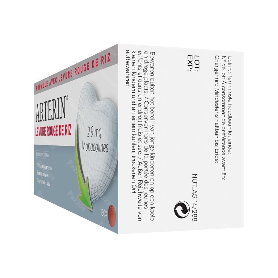 Arterin Levure Rouge Riz Comp 180