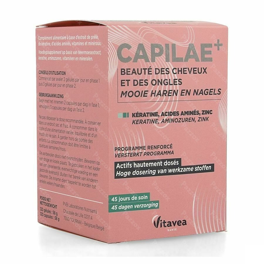 Capilae+ Beaute Cheveux Ongles Caps 120