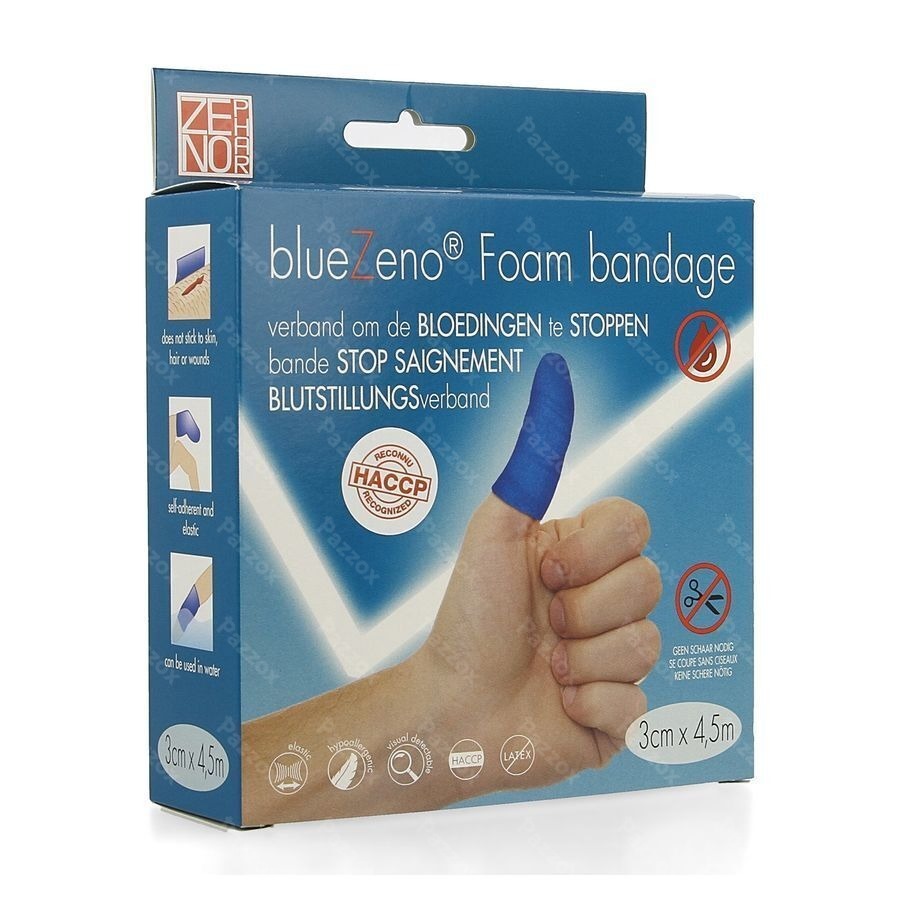 Bluezeno Foam Spongieux Pansement 3cm X 4,5m 1