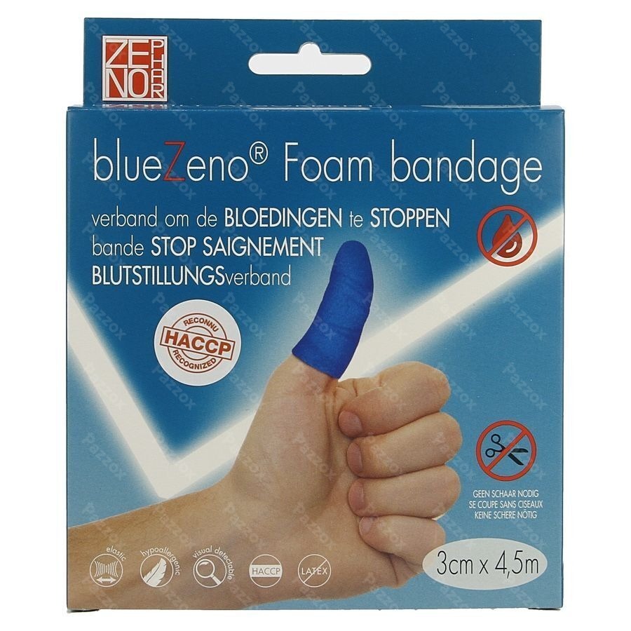 Bluezeno Foam Spongieux Pansement 3cm X 4,5m 1