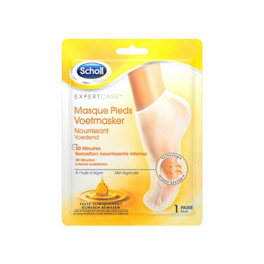 Scholl Masque Pieds Nourrissant Huile Argan 1paire