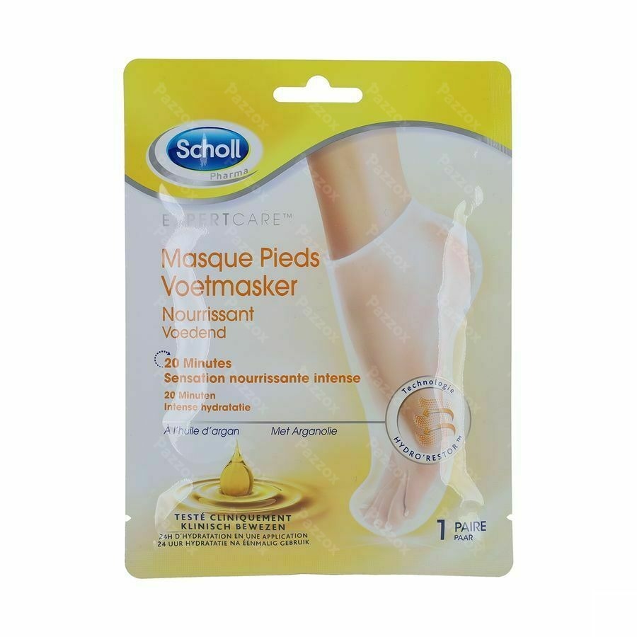 Scholl Masque Pieds Nourrissant Huile Argan 1paire