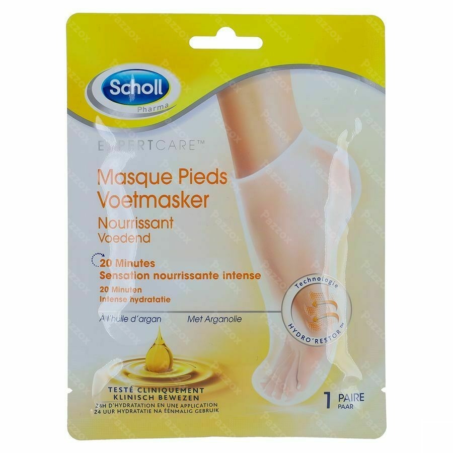 Scholl Masque Pieds Nourrissant Huile Argan 1paire