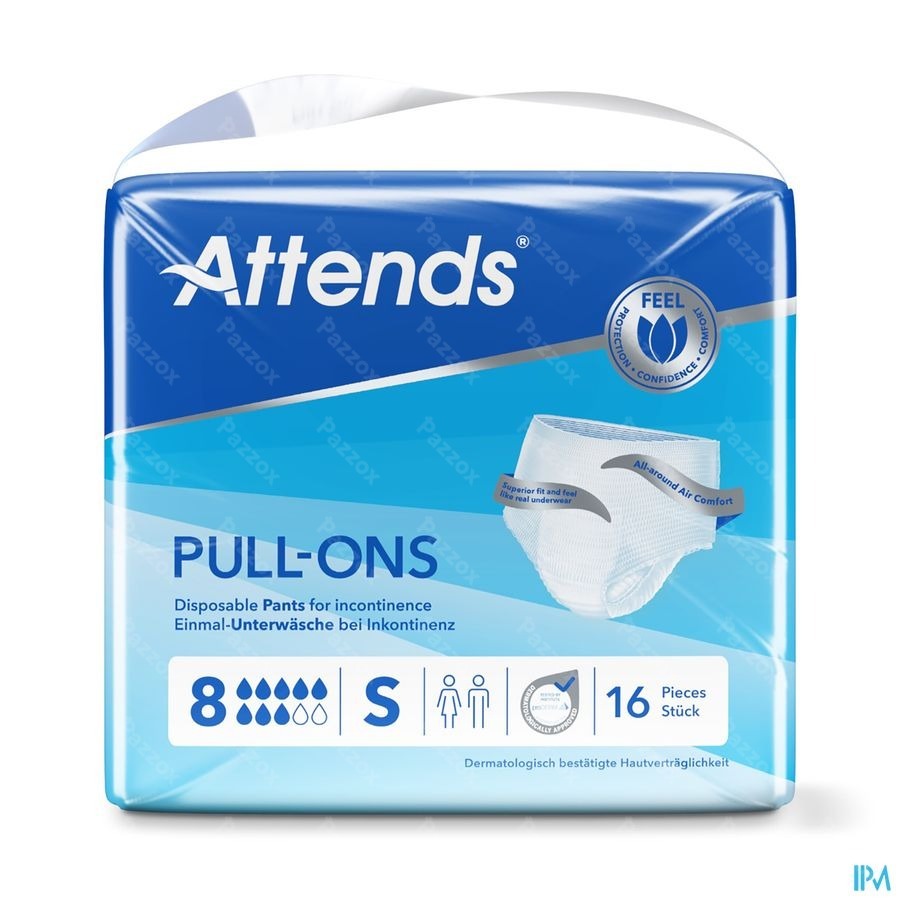 Attends Pull-on 8S, 16 Stuks