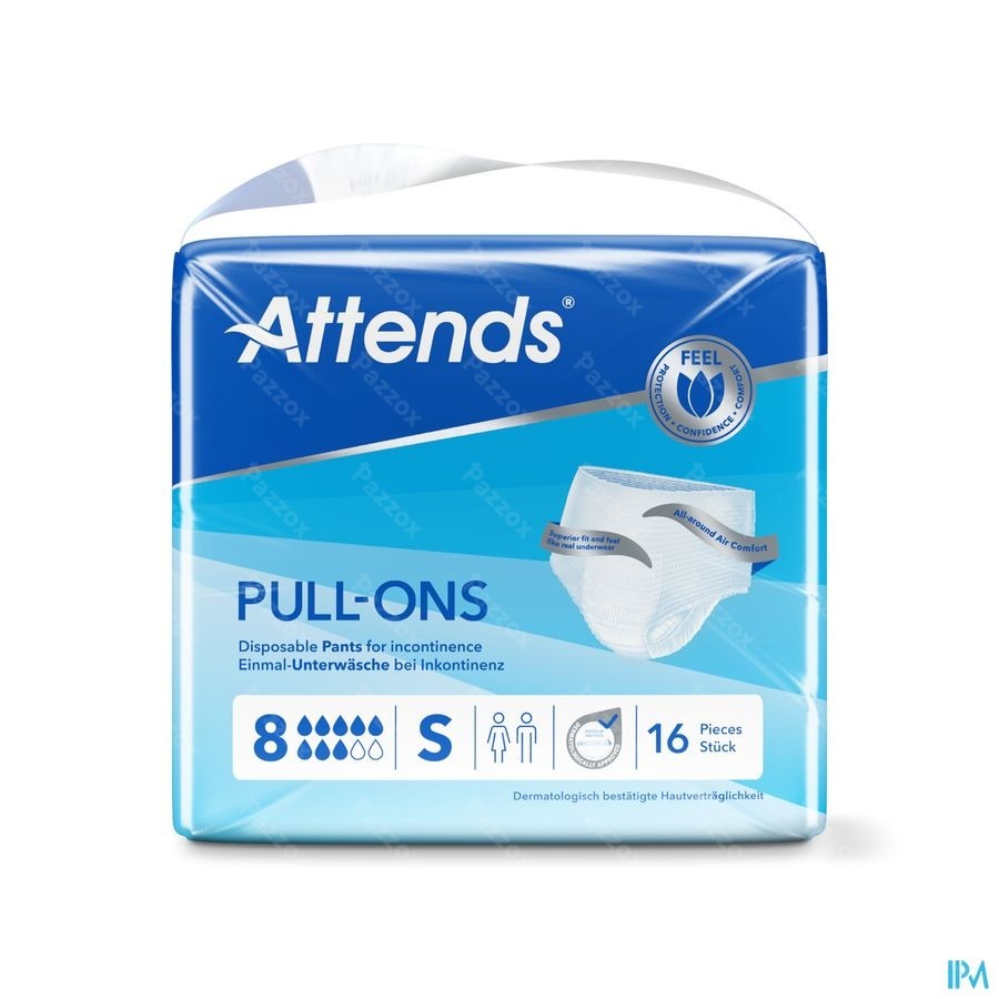 Attends Pull-on 8S, 16 Stuks