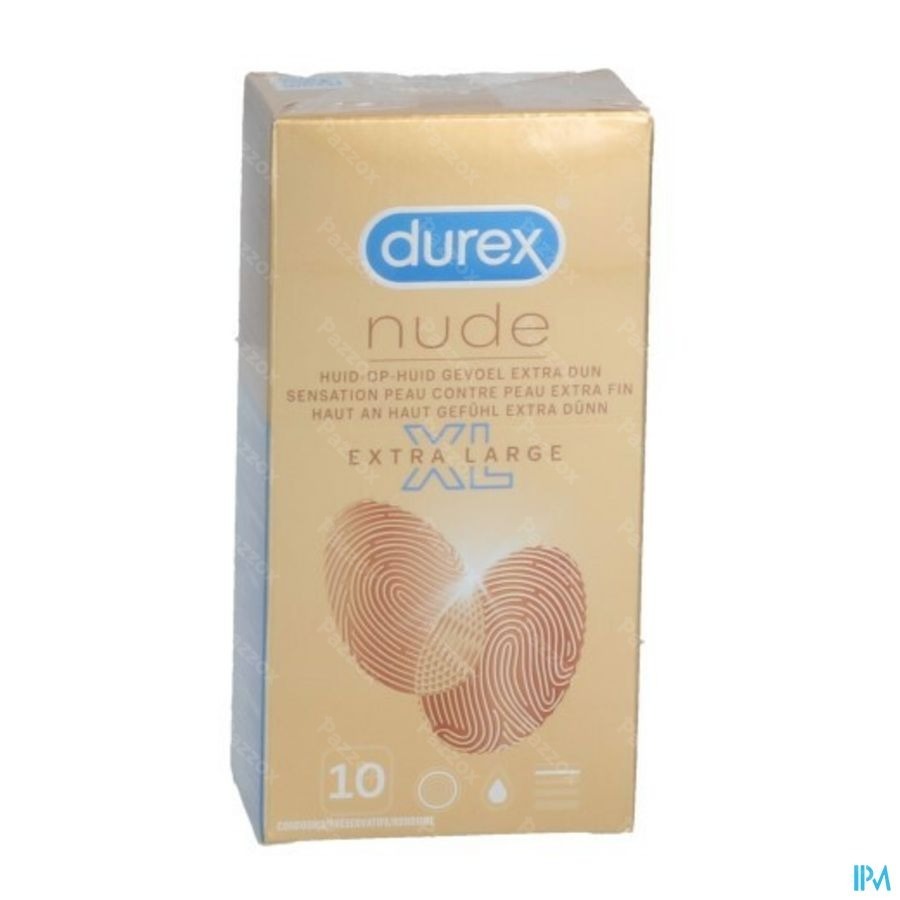 Durex Nude Xl Preservatifs 10 Pieces