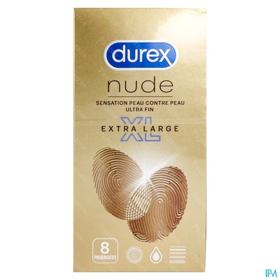 Durex Nude Xl Preservatifs 10 Pieces
