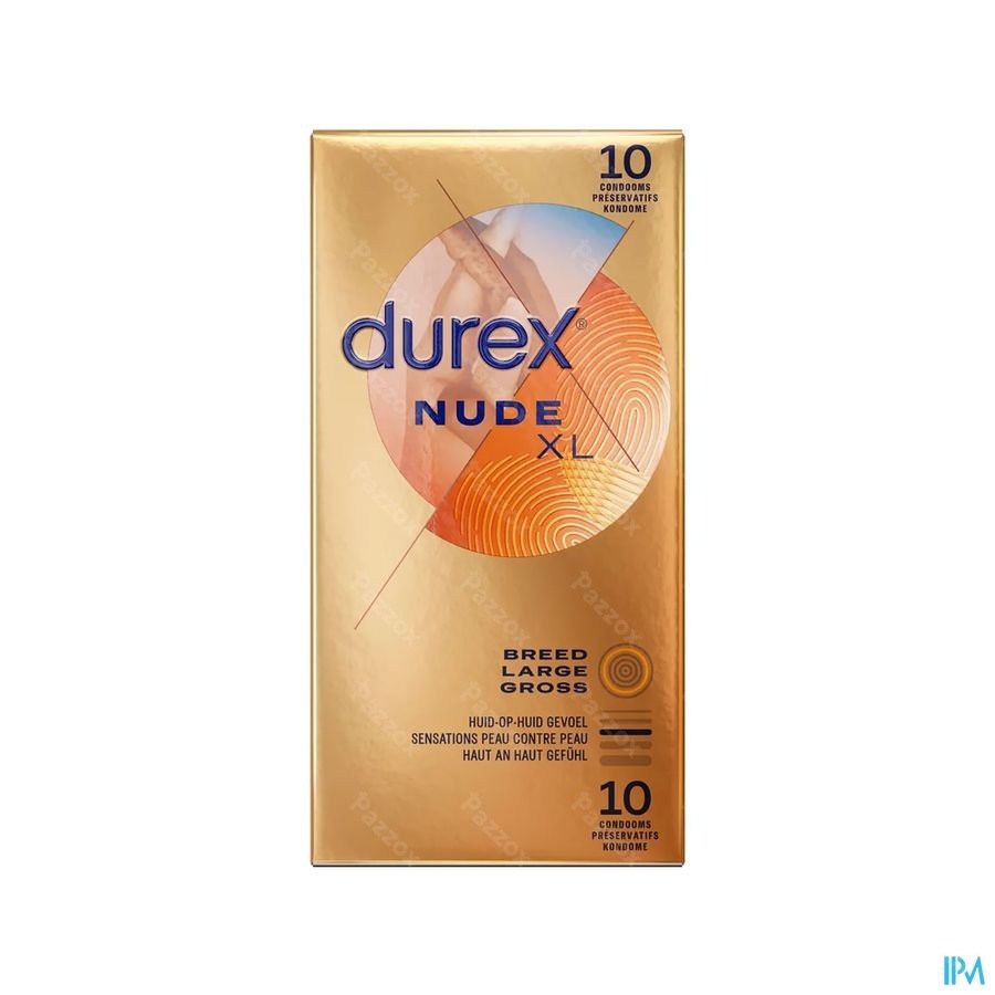 Durex Nude Xl Preservatifs 10 Pieces