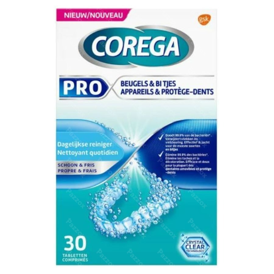 Corega Pro Protege Dents Tabl 30
