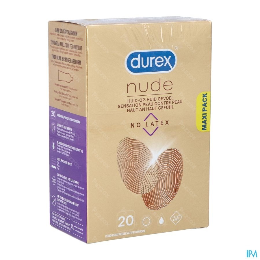 Durex Nude No Latex Preservatifs 20