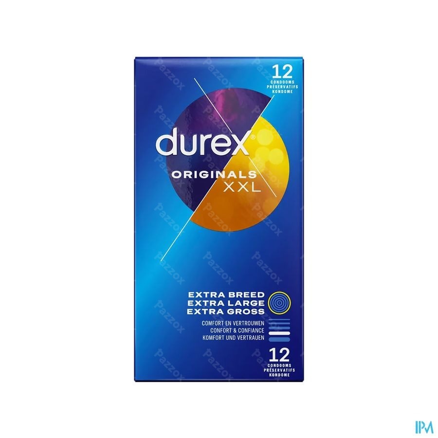 Durex Originals XXL Préservatifs 12 Pièces