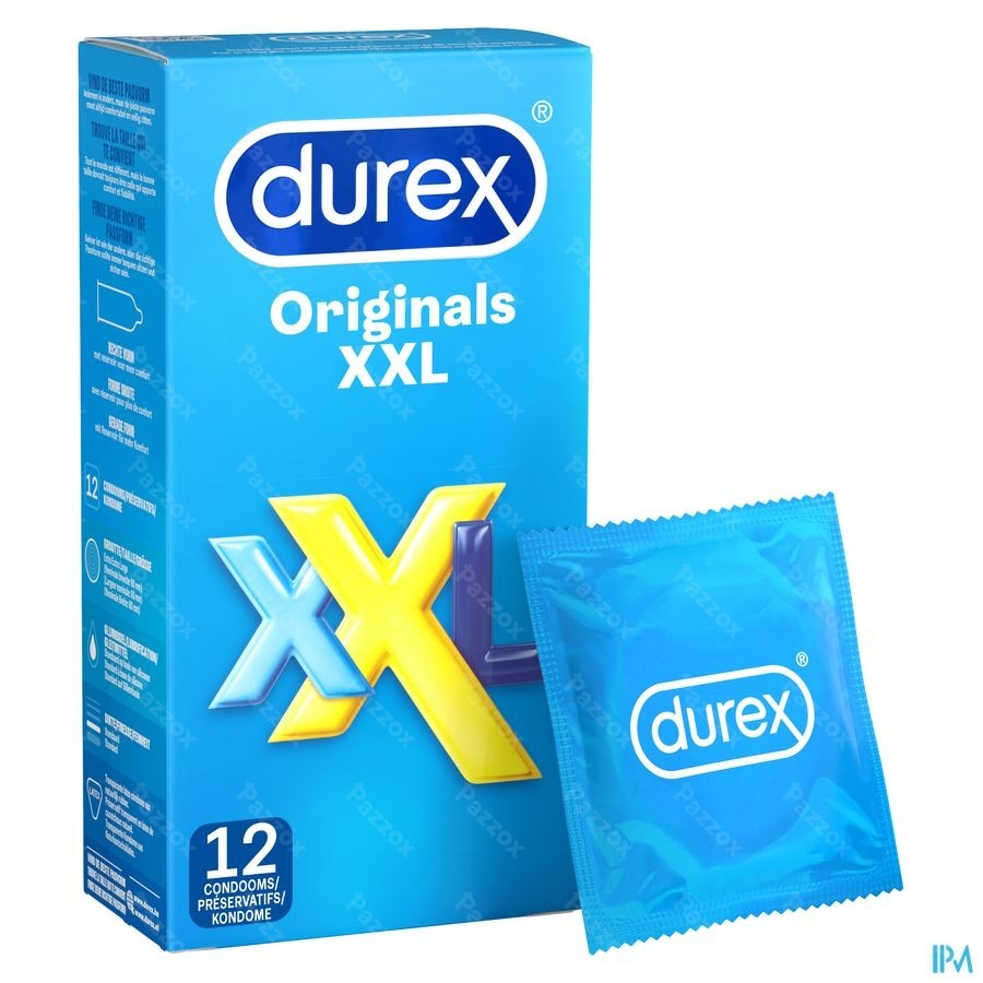 Durex Originals XXL Préservatifs 12 Pièces