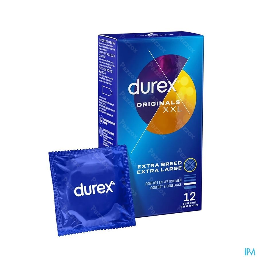 Durex Originals XXL Préservatifs 12 Pièces