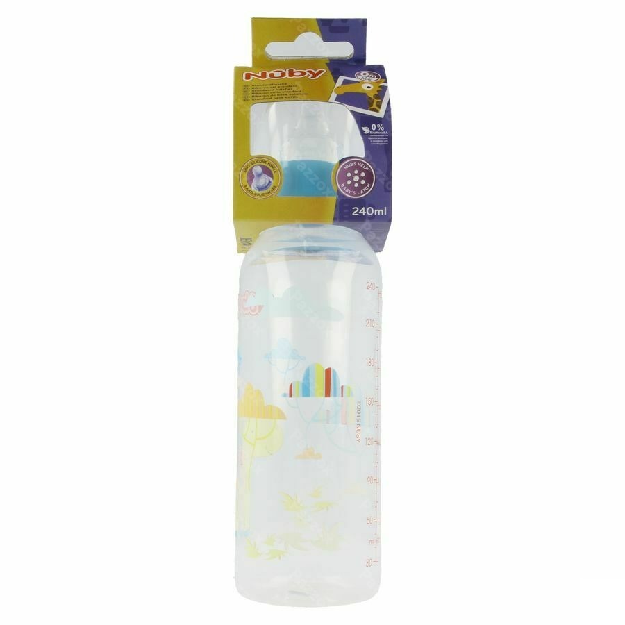 Nuby Biberon Col Standard Debit Variable 0m+ 240ml