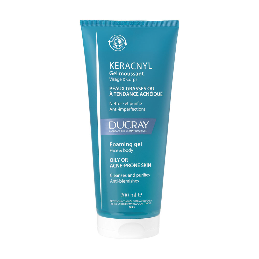 Ducray Keracnyl Gel Moussant 200ml Nf