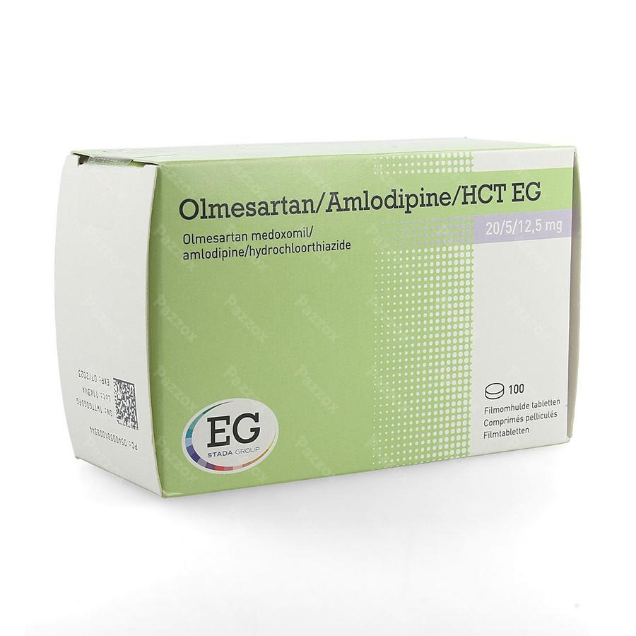 Olmesartan/amlodipin/hct Eg 20/ 5/12,5 Comp Pel100