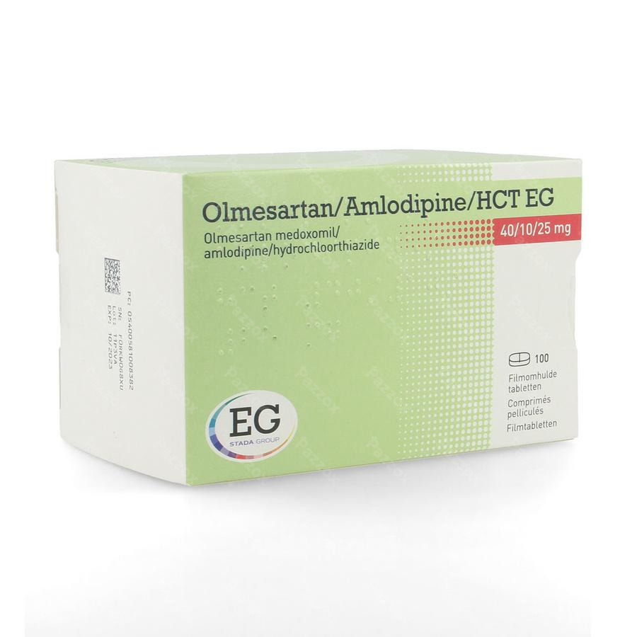 Olmesartan/amlodipin/hct Eg 40/10/25,0 Comp Pel100