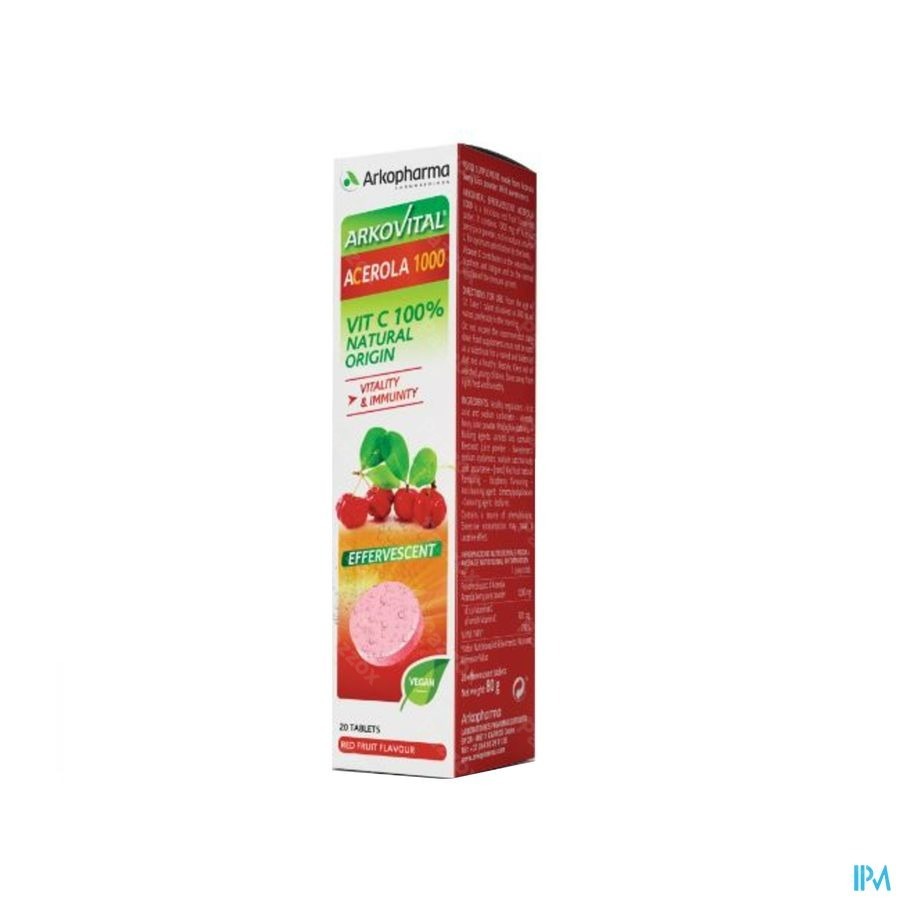 Arkovital Acerola 1000 Effervescent Vit C Comp 20