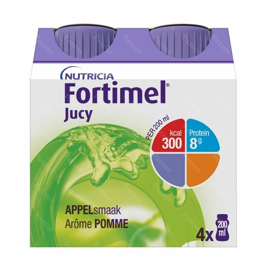 Fortimel Jucy Arome Pomme Bouteilles 4x200ml 