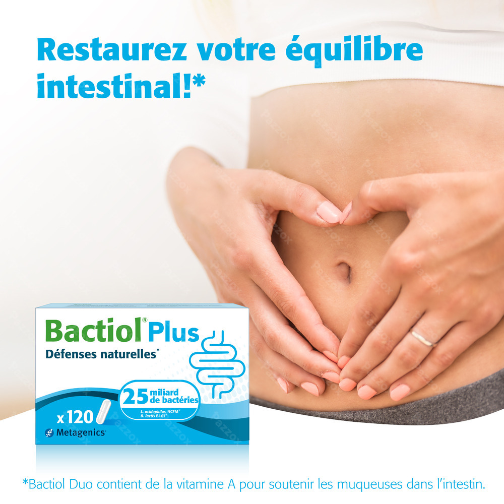Metagenics Bactiol Plus 120 Gélules 