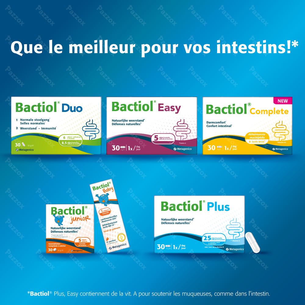 Metagenics Bactiol Plus 120 Gélules 