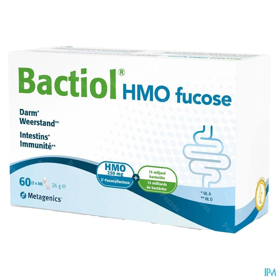Metagenics Bactiol Hmo Fucose Complément Alimentaire Probiotiques 60 Capsules
