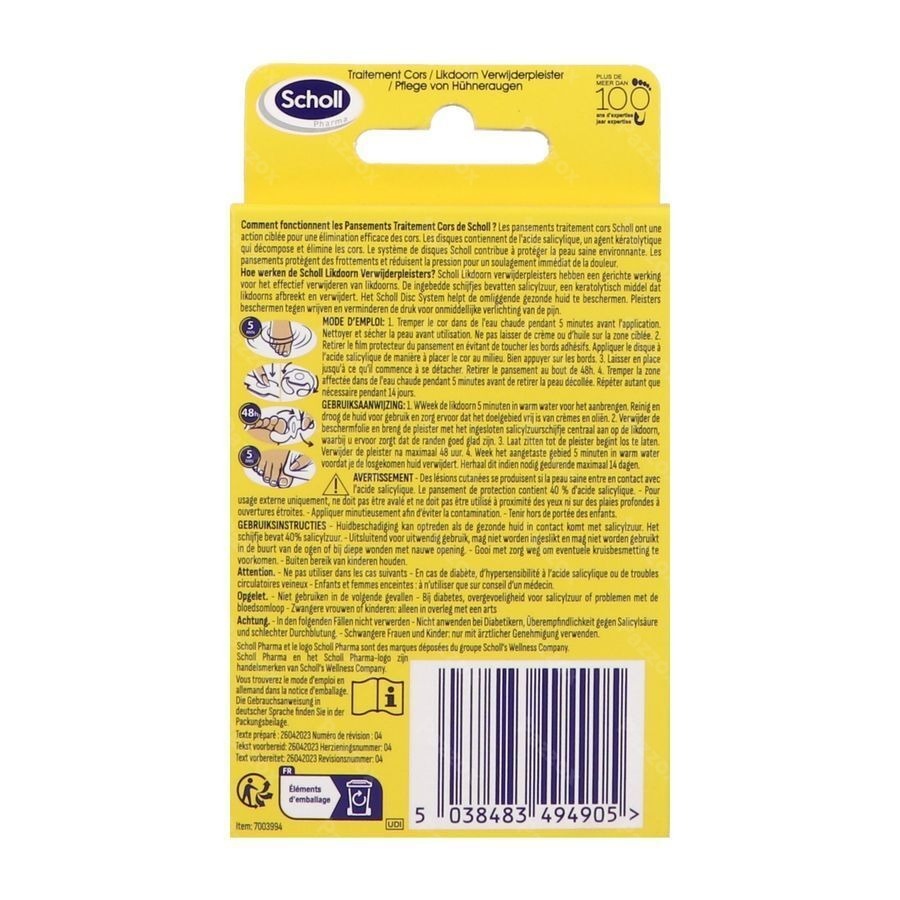 Scholl Traitement Cors 8