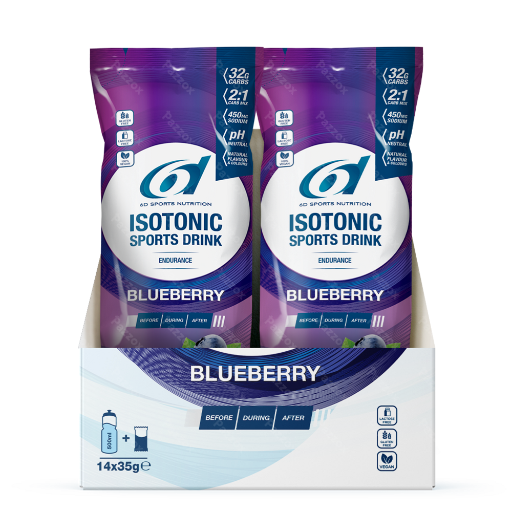 6d Isotonic Sports Drink Blueberry Pdr Sach 14x35g