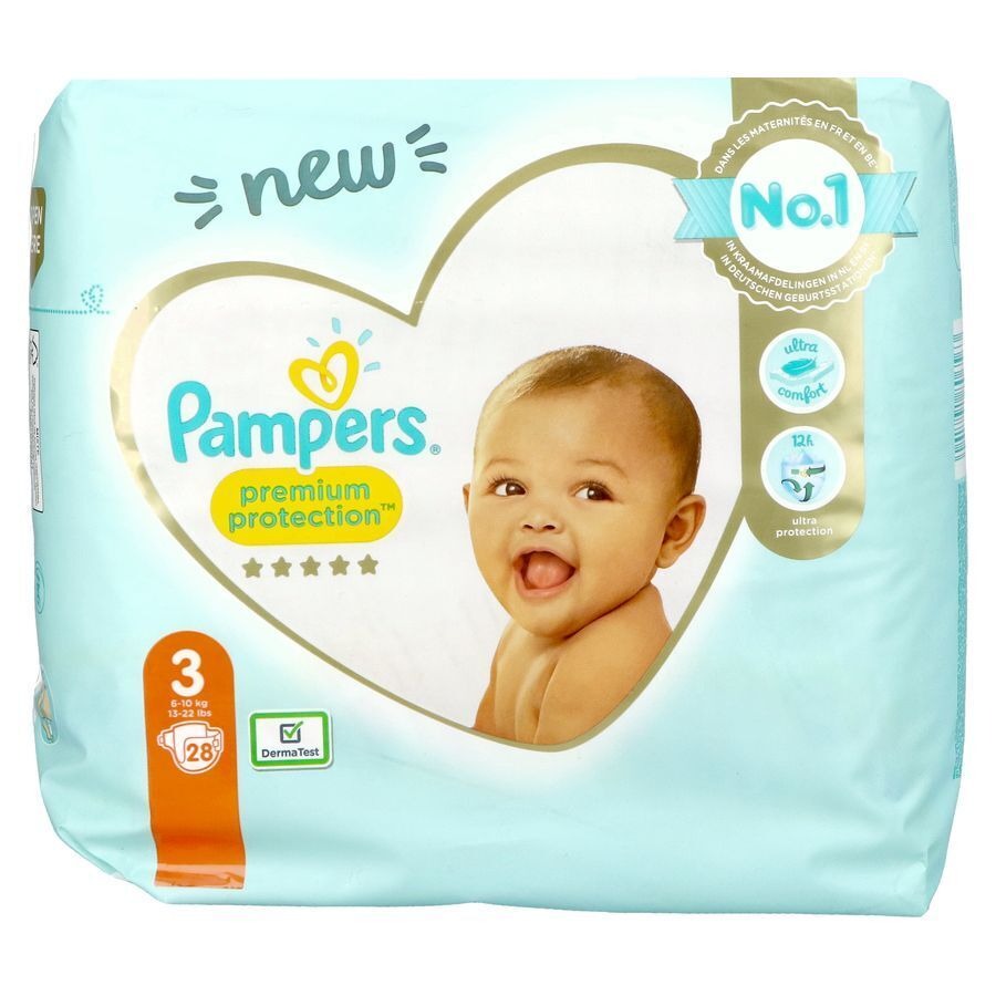 Pampers Premium Protection Taille 3 28 Pieces