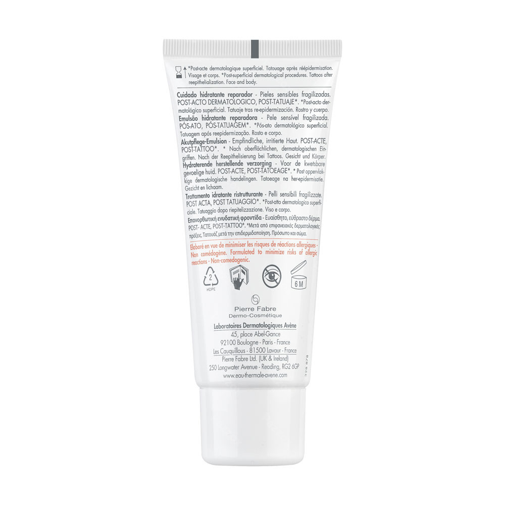 Avène Cicalfate+ Soin hydratant réparateur, Post acte, Peau sensible fragilisée 40ml