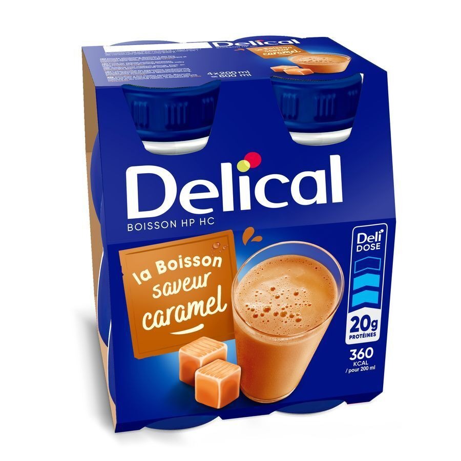 Delical Boisson Lactée Hp-hc Caramel 4x200ml
