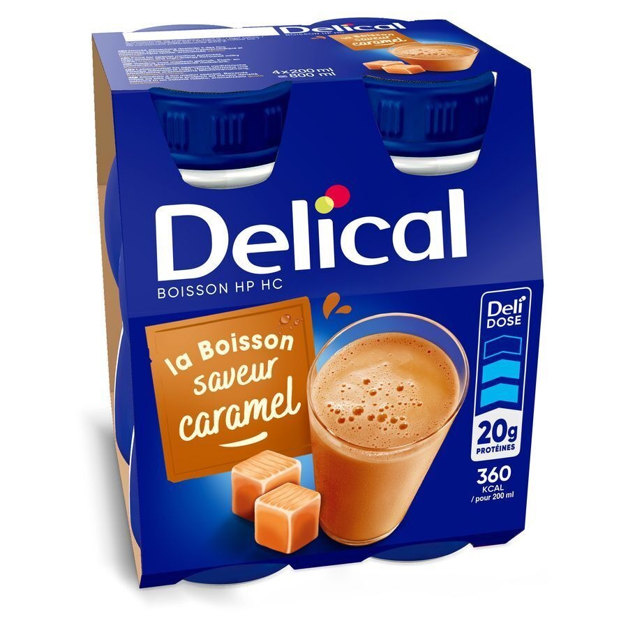 Delical Boisson Lactée Hp-hc Caramel 4x200ml