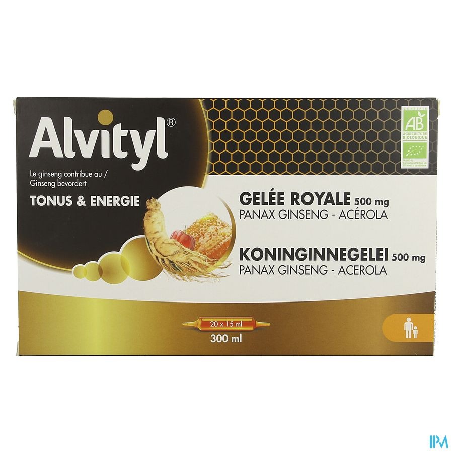 Alvityl Gelee Royale Ginseng Acerola 20x15ml
