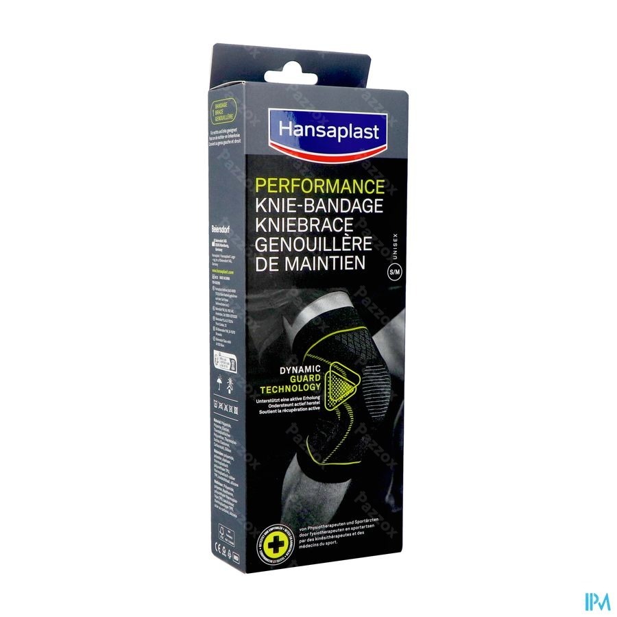 Hansaplast Bandage Sport Genou Noir
