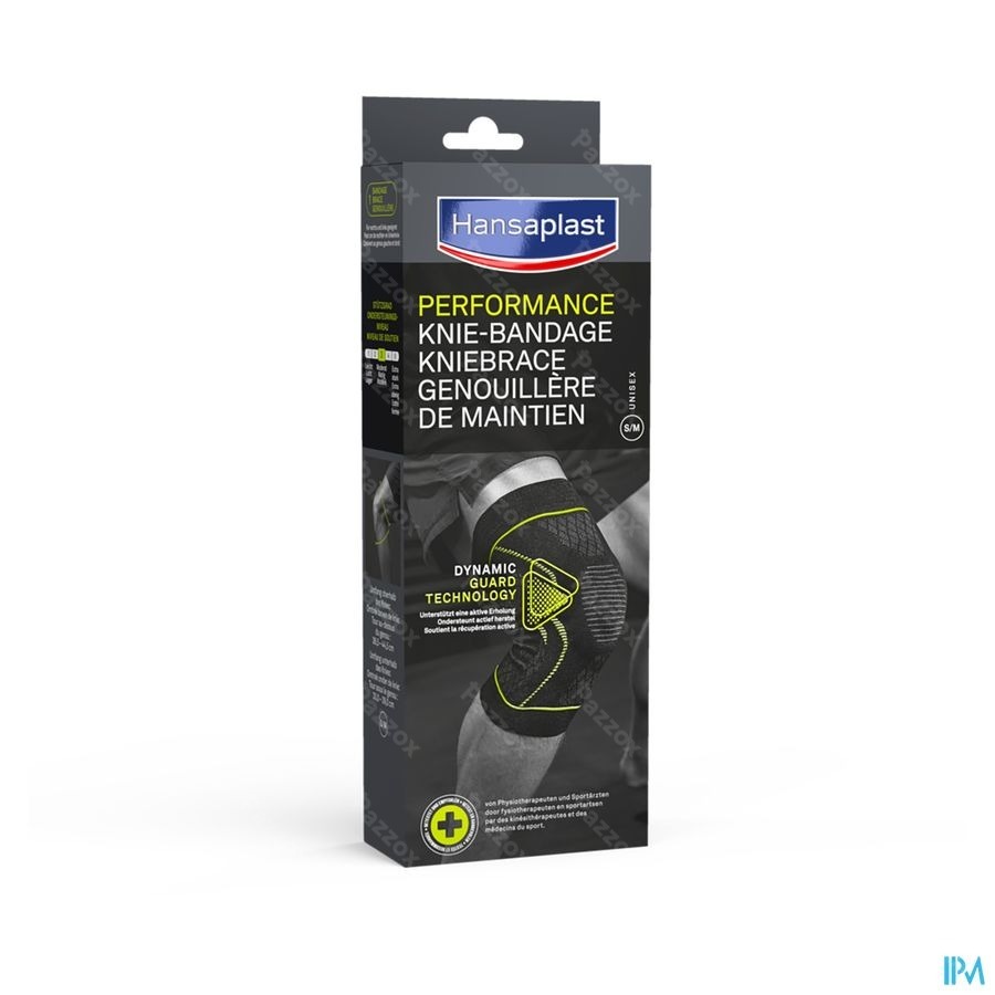 Hansaplast Bandage Sport Genou Noir