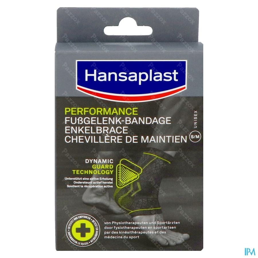 Hansaplast Bandage Sport Cheville Noir