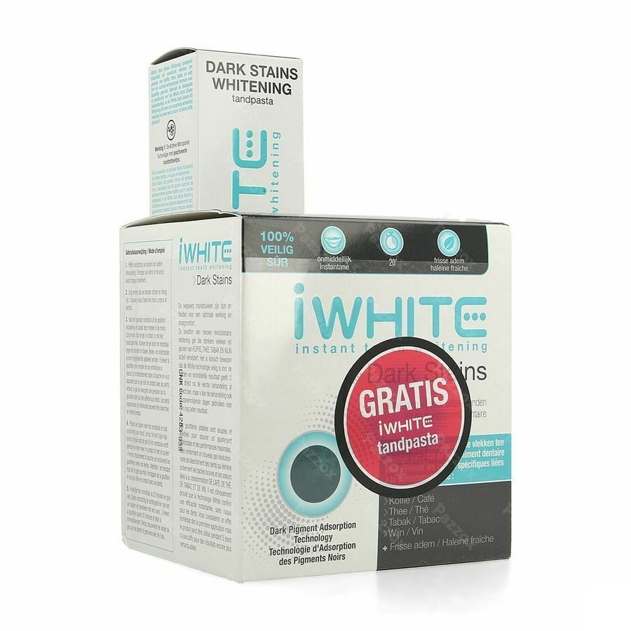 Iwhite Dark Stains 10 + Dentifrice Whitening 75ml