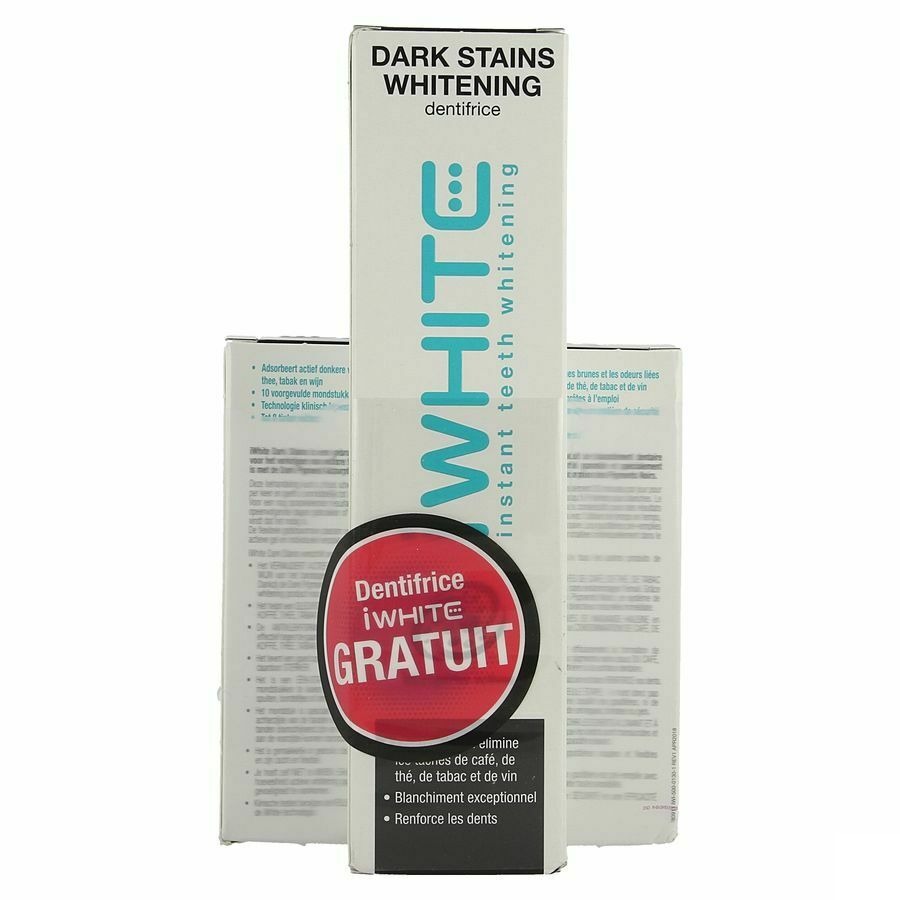 Iwhite Dark Stains 10 + Dentifrice Whitening 75ml