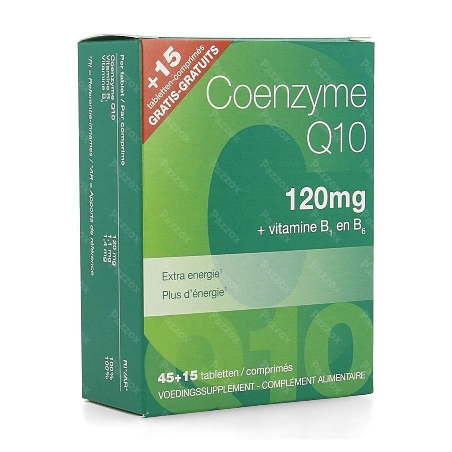 Revogan Coenzyme Q10 120mg 45+15 Comprimés Gratuits