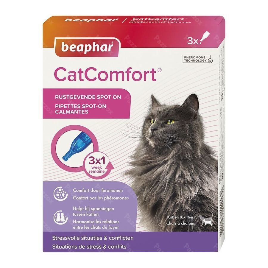 Beaphar Cat Comfort Spot On Calmant 3 X 0,55ml