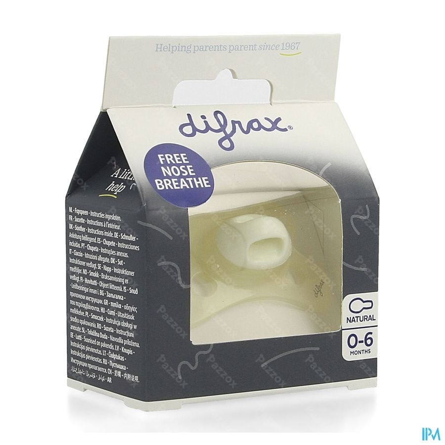 Difrax Sucette Natural 0-6m Special Edition CrÈme