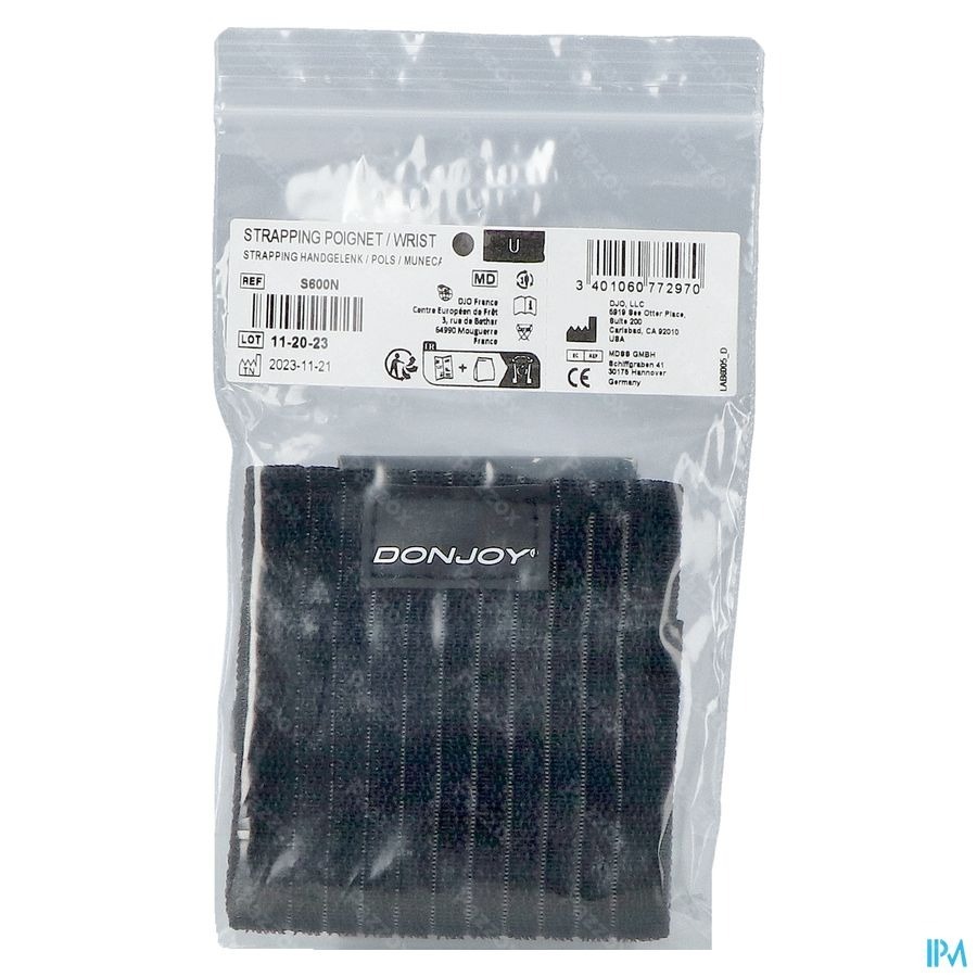 Donjoy Strapping Noir Pouce