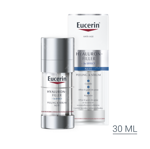 ucerin Hyaluron-filler 3x Effect  Peeling et Serum Nuit Anti Age et Anti Rides 30ml