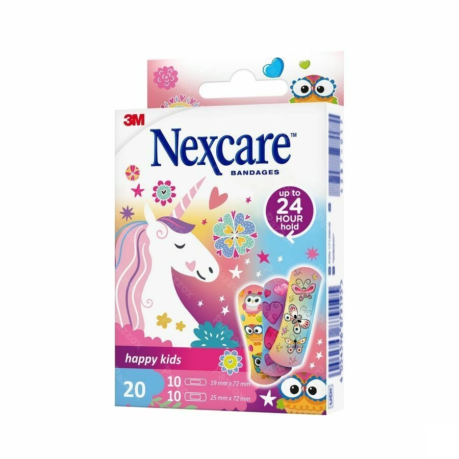 Nexcare Happy Kids Girls 20