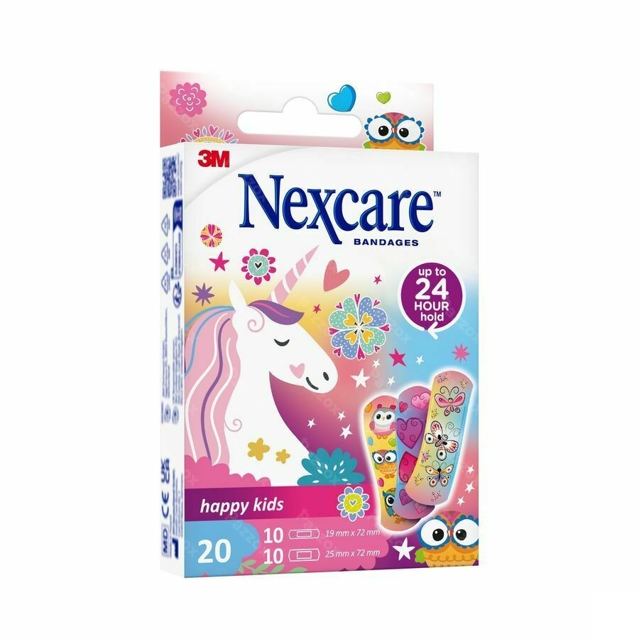 Nexcare Happy Kids Girls 20